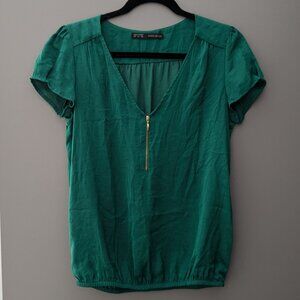Zara Green Blouse